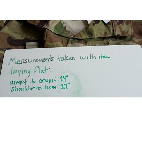 Army Camouflage Combat Uniform Zip Jacket Insect Shield NWT Medium Regular - Picture 8 of 9